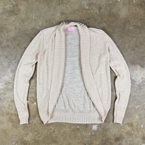 Lilly Pulitzer Brookside Cardigan Sweater Women’s Small Open Front Light‎ Pink